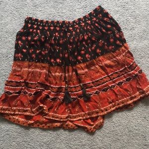 Boho skirt with tassel detail